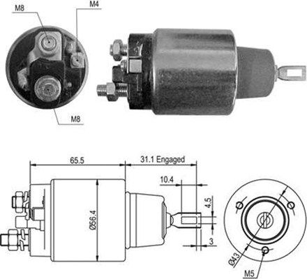 MAGNETI MARELLI Magnetlülitus,starter 940113050418